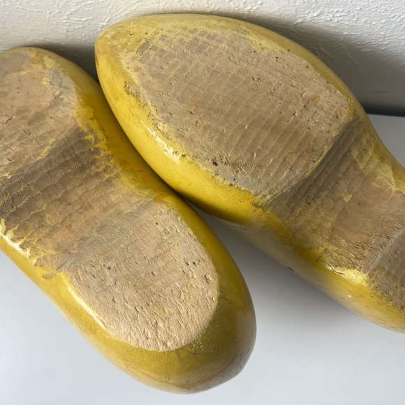 Vintage Wett VV Ged Dutch Hand Carved Klompen Wooden Shoes - Picture 7 of 16